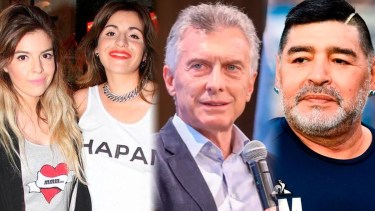 Dalma y Gianinna salieron al cruce en sus redes sociales tras los polémicos dichos del exmandatario sobre Maradona. 
