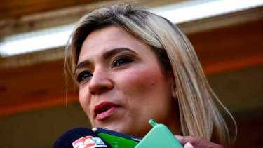 Nadia Márquez, referente de La Libertad Avanza en Neuquén. Foto: Matías Subat. 