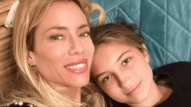 El reencuentro de Nicole Neumann e Indiana Cubero. 