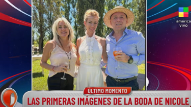 Las primeras imágenes del casamiento de Nicole Neumann en El Chañar, Neuquén. 