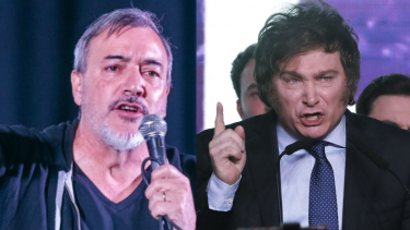 Rodolfo Aguiar y Javier Milei. 