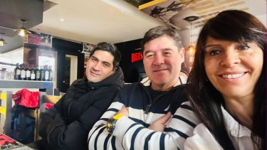 Muñoz, Valla y Villaverde en septiembre. Otros tiempos, cuando la campaña para las elecciones nacionales empezaba y había cordialidad entre los integrantes de la lista de Javier Milei en Río Negro.