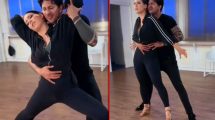 Imagen de El accidente de Wanda Nara y su bailarín en los ensayos del Bailando italiano