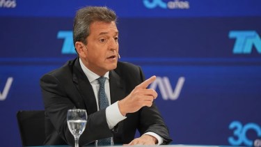 Massa prometió medidas al otro día del balotaje en caso de ganar. Foto: Gentileza TN. 