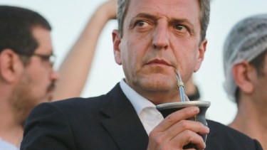 "No hay que empezar a lotear gobiernos prometiendo cargos porque eso ya quedó demostrado que no funciona", dijo el candidato presidencial de UxP, Sergio Massa. (Gentileza)