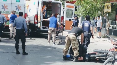 El siniestro ocurrió en Fernández Oro y 25 de Mayo. Foto: Gentileza.