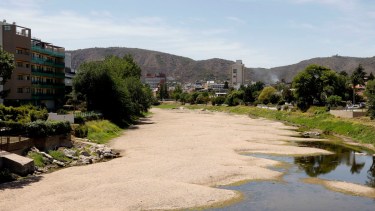 Así está el lago San Roque en Villa Carlos Paz. Foto gentileza La Voz. 