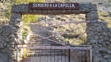 Cerraron el Sendero a la Capilla y clausuraron un puente en las bardas de Regina. Foto: Municipalidad de Villa Regina