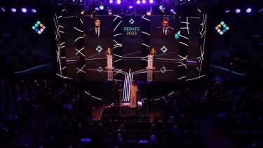 Sergio Massa y Javier Milei, con seis ejes temáticos en el debate presidencial previo al balotaje. 