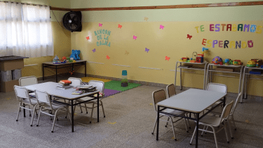 El ifdc de Regina puso en marcha un espacio para hijos de estudiantes. Foto: gentileza