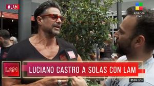 Luciano Castro protagonizó un tenso momento con LAM: «Vos te ponés nervioso»
