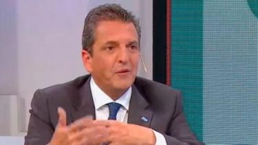 Sergio Massa brindó una entrevista, momentos antes que inicie la veda en la previa del balotaje. Foto: Télam