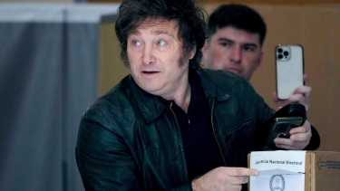 Javier Milei, candidato presidencial por La Libertad Avanza. 