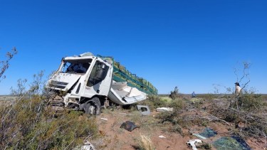 Impactante accidente de un camión en la Ruta 17, cerca de Picún: "La sacaron barata, pudo ser tragedia" 