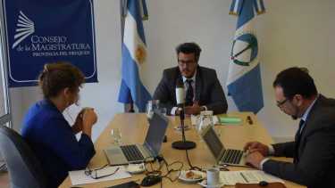 Manuel Islas, cuando rindió el examen técnico en el concurso para fiscal jefe. (Archivo/Matías Subat)