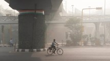 Imagen de Nueva Delhi superó los límites de contaminación en el aire recomendados por la OMS