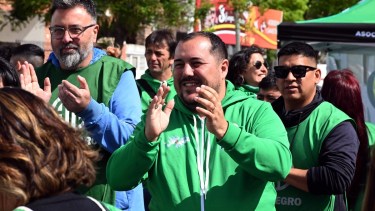 La medida de ATE incluyó una manifestación en la sede central del Ministerio de Educación. Foto: Marcelo Ochoa. 