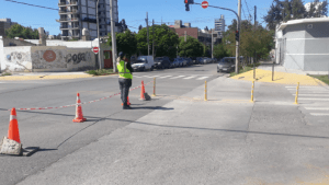 Corte en el acceso al centro de Neuquén desde Ruta 7, por obras