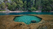 Imagen de Los mágicos piletones de agua transparente para el verano cerca de Bariloche
