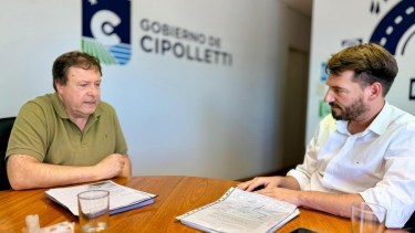 Alberto Weretilneck junto a Rodrigo Buteler en Cipolletti. Foto: Gentileza.
