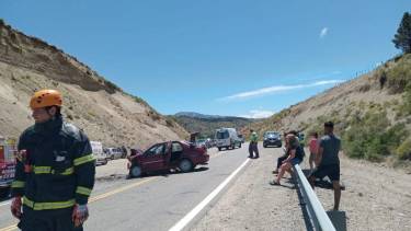 El accidente ocurrió este domingo sobre la Ruta 237. Foto: Gentileza.