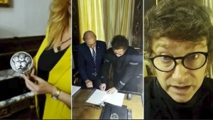 Javier Milei sorteó su sueldo como diputado y dijo: “Estamos totalmente abocados a terminar con la inflación”