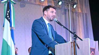 Rodrigo Buteler durante su discurso de asunción. Foto: (archivo) Florencia Salto.