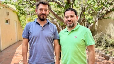 Rodrigo Buteler junto a Diego Cides. Foto: Gentileza.