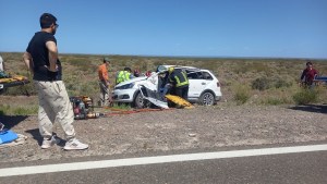 Grave vuelco en la Ruta 237, cerca de Picún Leufú: dos personas mayores resultaron heridas