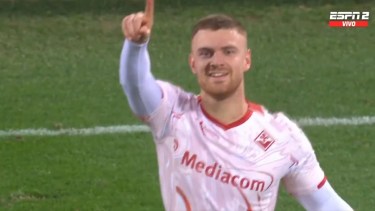 Lucas Beltrán marcó el único gol en la victoria de la Fiorentina.