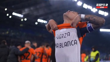 Lautaro Martínez y una dedicatoria especial para Bahía Blanca, su ciudad de origen.