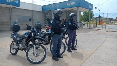 Los operativos se están realizando en las diferentes entidades bancarias. Foto: Gentileza.