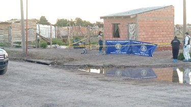 El asesinato ocurrió el viernes por la tarde en el barrio Mi Bandera de Viedma. Foto Gentileza: El Delitómetro