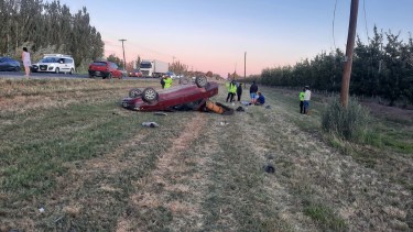 El siniestro vial ocurrió anoche, en inmediaciones a J.J. Gómez. foto: gentileza.