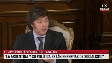 Javier Milei habló del DNU, las reclamos y el plan económico. Foto: Captura LN+