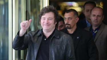 El presidente electo, Javier Milei. (Foto NA)