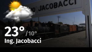 Clima de hoy, sábado 16 de diciembre de 2023, para la ciudad de Ing. Jacobacci