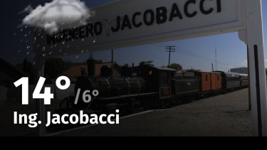 Clima de hoy, domingo 17 de diciembre de 2023, para la ciudad de Ing. Jacobacci