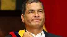 Imagen de Rafael Correa respaldó a Noboa tras declarar el conflicto armado interno en Ecuador: «¡Hasta la victoria siempre!»