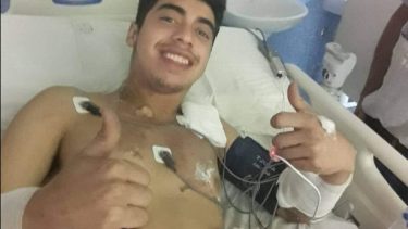 Habló el joven alcanzado por un rayo en San Luis: «Se me apagó la luz»