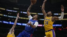 Imagen de Clippers derrotó a Lakers, sin LeBron, y se quedó con el clásico angelino de la NBA