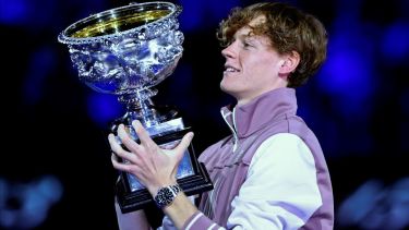 Con apenas 22 años, el italiano tiene su primer Grand Slam. (Fotos AP)