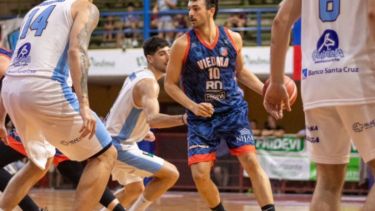 Bernardo Osella, uno de los que llegó a los dos dígitos (10) en la victoria ante los de Santa Cruz. (Lucas Arruda)