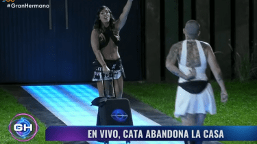 Catalina abandonó anoche Gran Hermano. 
