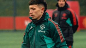 Buena noticia para la Selección Argentina: Lisandro Martínez volvió a los entrenamientos