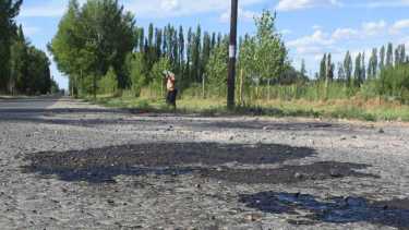 El lugar donde se produjo el accidente, en Canale y Lago Traful. 