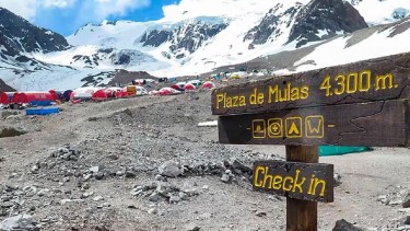 El tipo fue encontrado sin vida en el campamento antes del ascenso. Foto: Gentileza. 