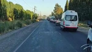 Choque en Ruta 7 en El Chañar: los petroleros están bien