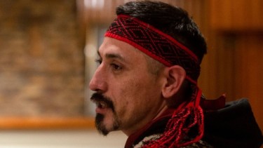 El militante mapuche habló una vez más de sus posturas políticas durante la presentación de un libro de poemas. (archivo)