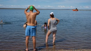 Punta verde, una playa agreste y tranquila a 15 km de Las Grutas, cerca del centro de San Antonio